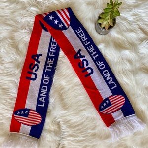 🇺🇸 American Flag Reversible Tassel/Fringe Scarf